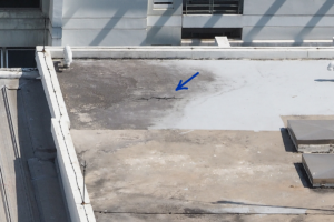 filtración en techo por junta o traslape antes de impermeabilizar