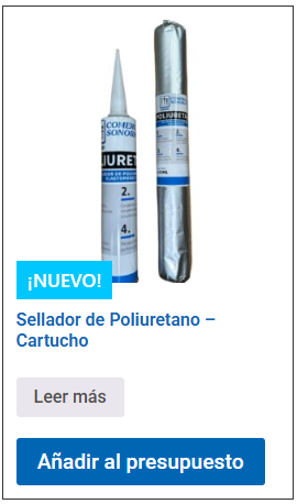 sellador de poliuretano cartucho para trabajos de detalle